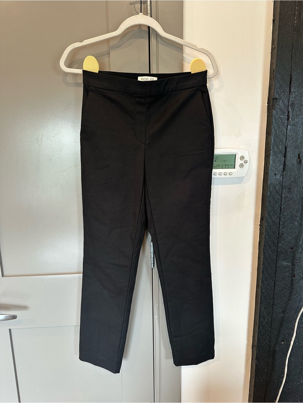 Rachel Zoe Black Straight-Leg Dress Pants